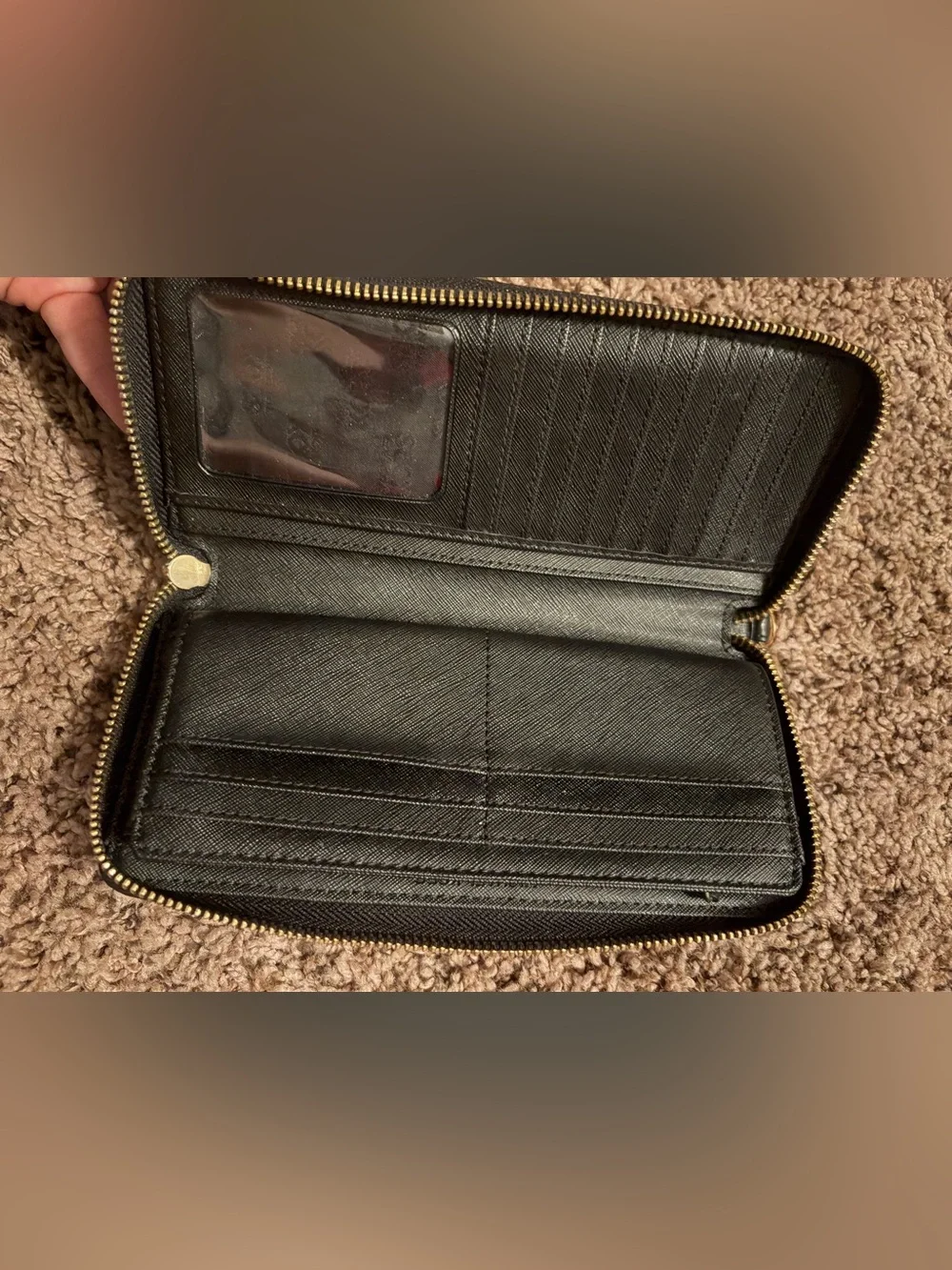 Michael Kors Black Signature Continental Wallet